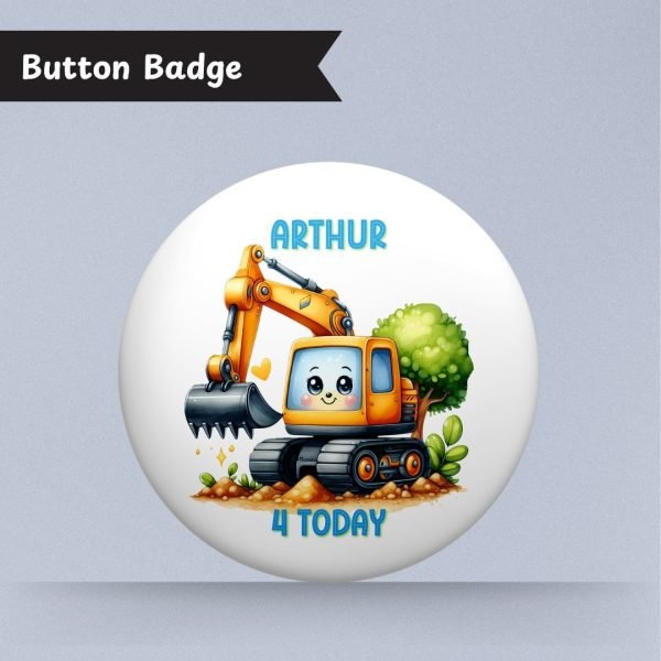 Digger Birthday Badge