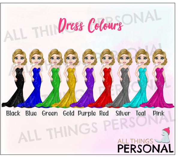Dress Colours for Girls Prom Night Card