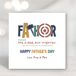 Super Hero Father's Day Card