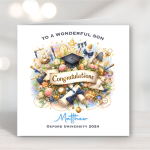 Blue Graduation Card