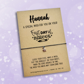 First Day Of School Wish Bracelet