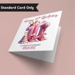 Pink Perfection at 10 Birthday Card Only