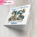 Blue Vibes 16th Birthday Card Only