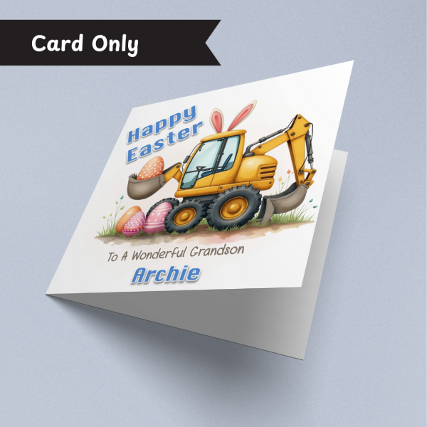 Yellow Digger Easter Card Only