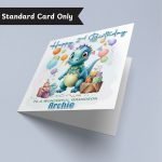 Cute Dinosaur Birthday Card Only