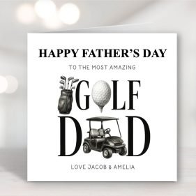 Golf Dad Father's Day Card