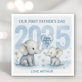 Our First Fathers Day Card Main