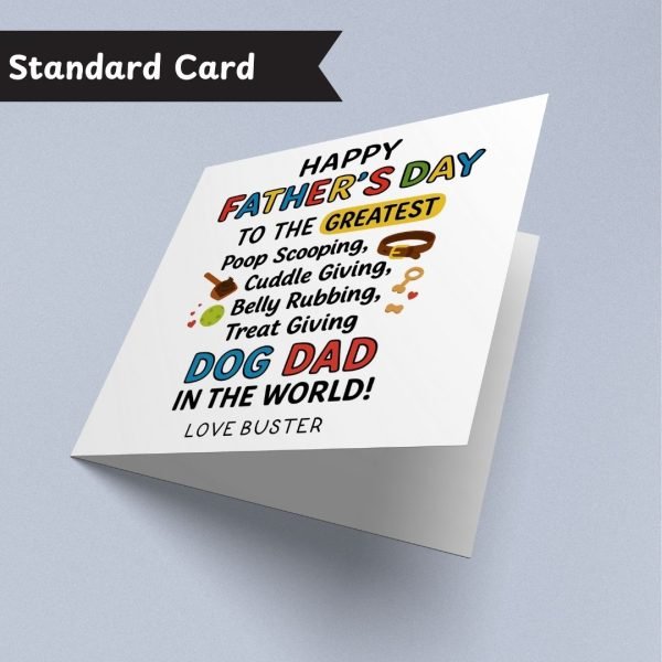 The Best Dog Dad Card