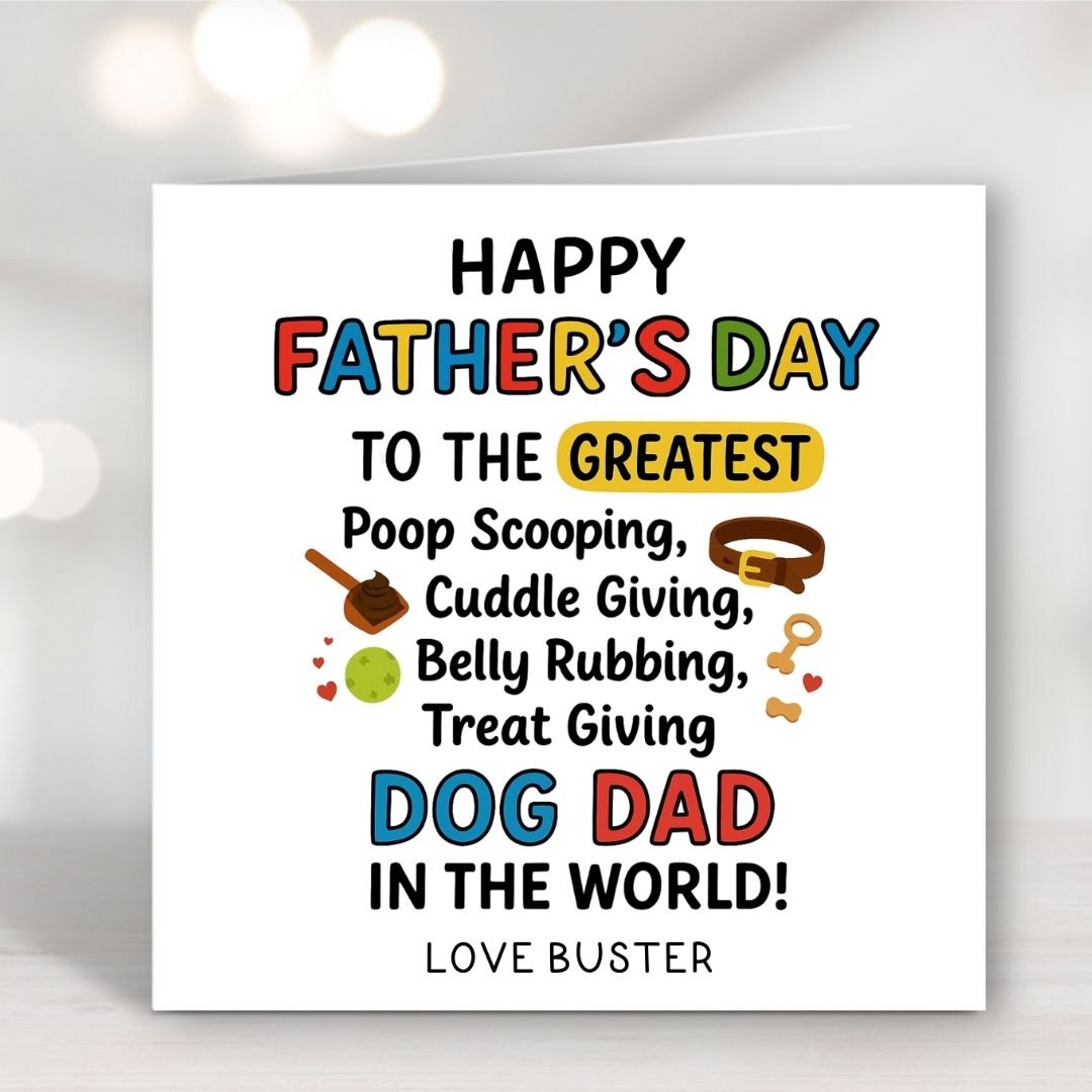 The Best Dog Dad Card Main The Best Dog Dad Card Main