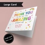Amazing Staff Thank You Card Large Card