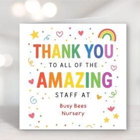 Amazing Staff Thank You Card Main