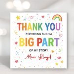 Big Part of My Story Thank You Card Main