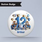 Blue Vibes 12th Birthday Badge