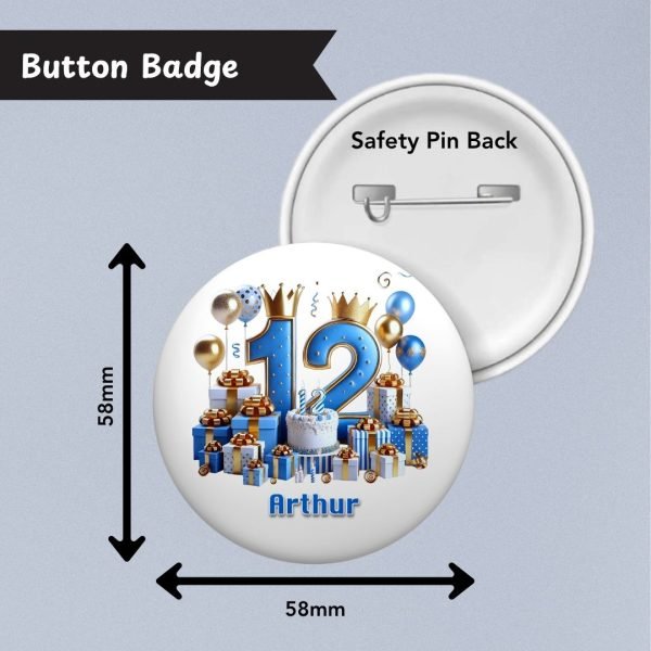 Blue Vibes 12th Birthday Badge info