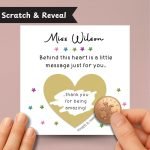 Scratch and Reveal Teacher Thank You Card with Coin