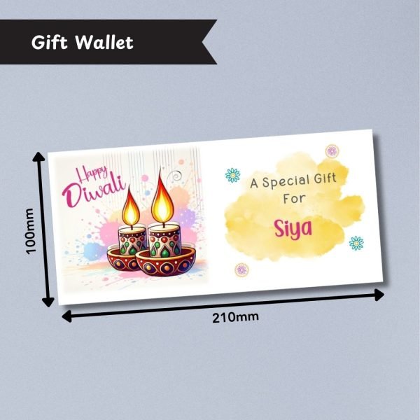 Light The Way Diwali Gift Wallet Dimensions