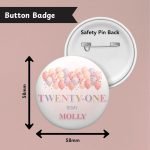 Pastel Wishes 21st Birthday Badge Info