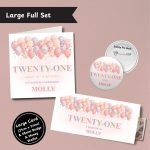 Pastel Wishes 21st Birthday Large Full Set