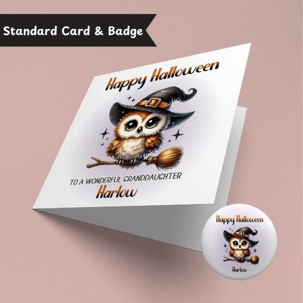 Wings & Whimsy Halloween Card & Button Badge