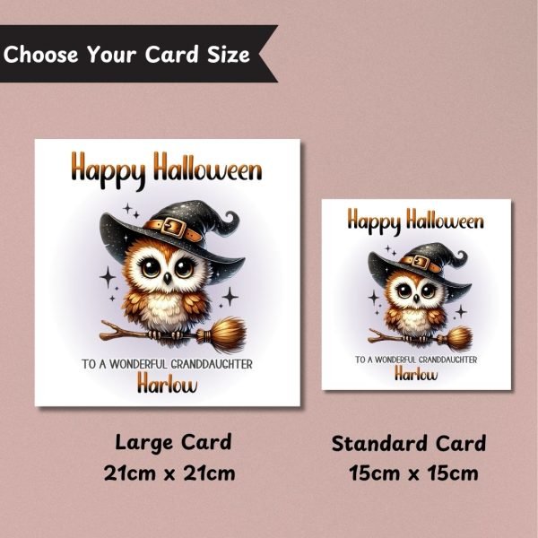 Wings & Whimsy Halloween Card Sizes