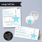 Blue Twinkle Twinkle Birthday Star Large Full Set