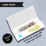Blue Twinkle Twinkle Birthday Star Money Wallet Inside