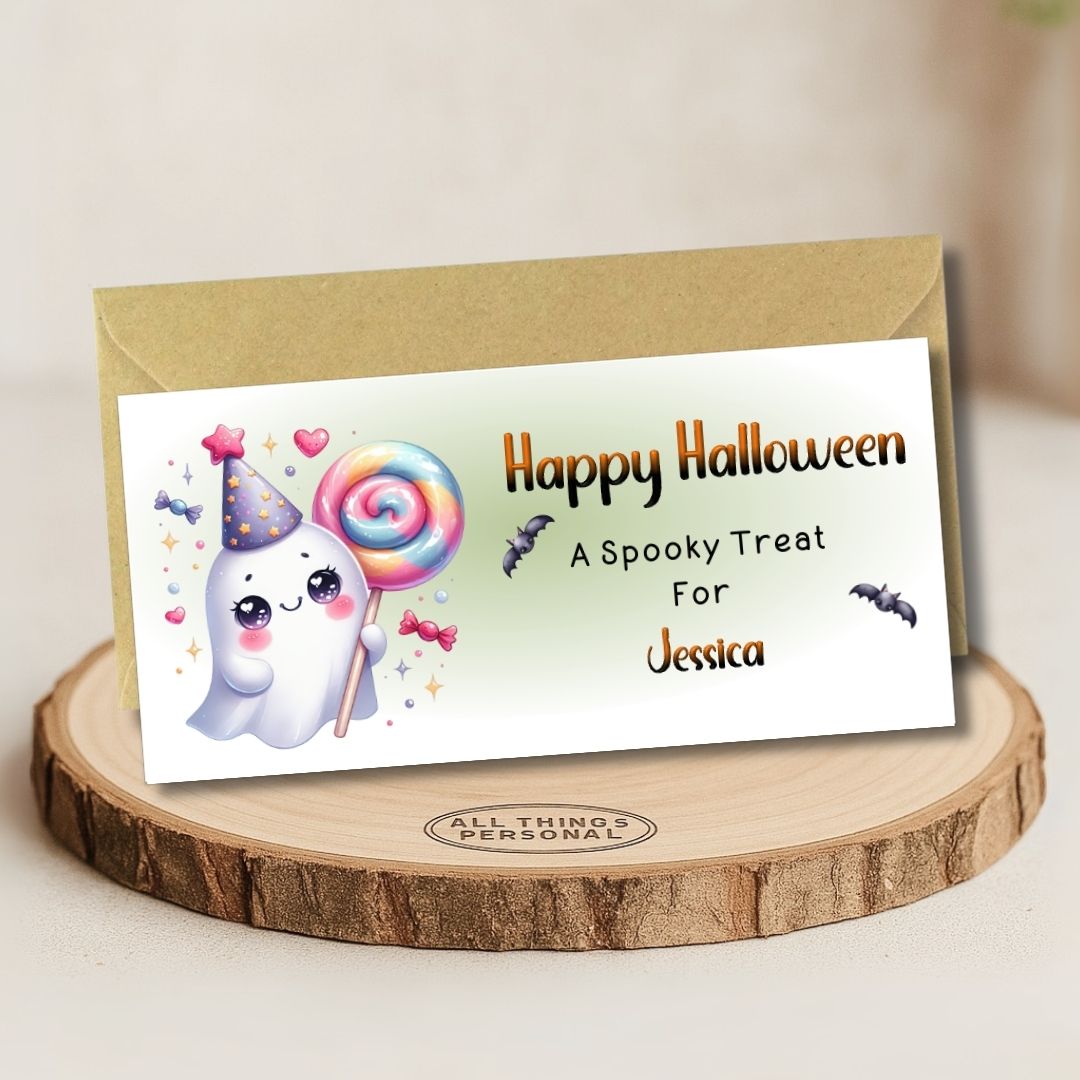Cute Ghost Halloween Money Wallet Card Main Cute Ghost Halloween Money Wallet Card Main