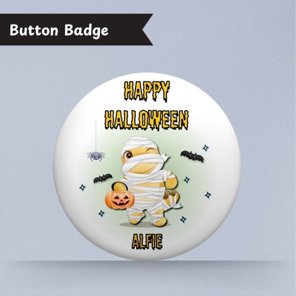 Cute Mummy Halloween Badge (2)