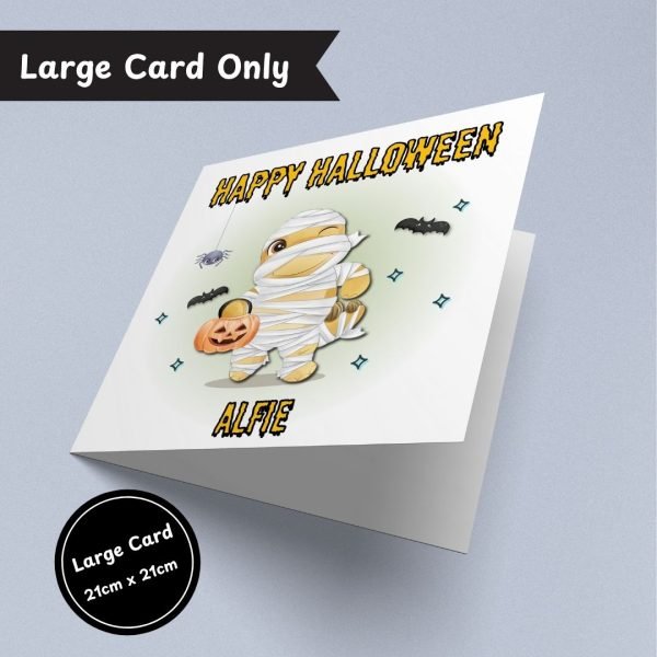 Cute Mummy Halloween Large Card Only