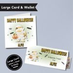 Cute Mummy Halloween Large Card & Wallet