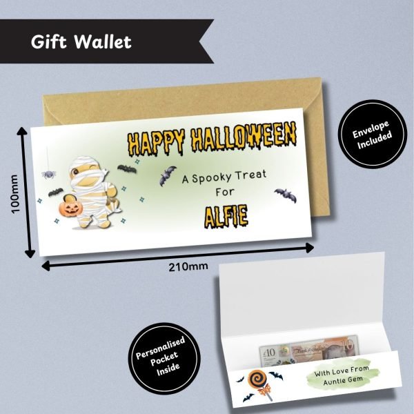 Cute Mummy Halloween Money Wallet Etsy