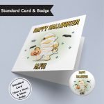 Cute Mummy Halloween Standard Card & Button Badge