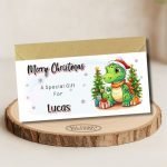 Dinosaur Christmas Money Wallet