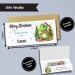 Dinosaur Christmas Money Wallet Etsy