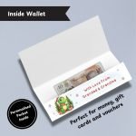 Dinosaur Christmas Money Wallet Inside