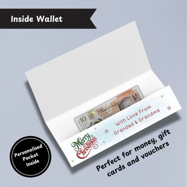 Festive Times Christmas Money Wallet Money Wallet Card Inside