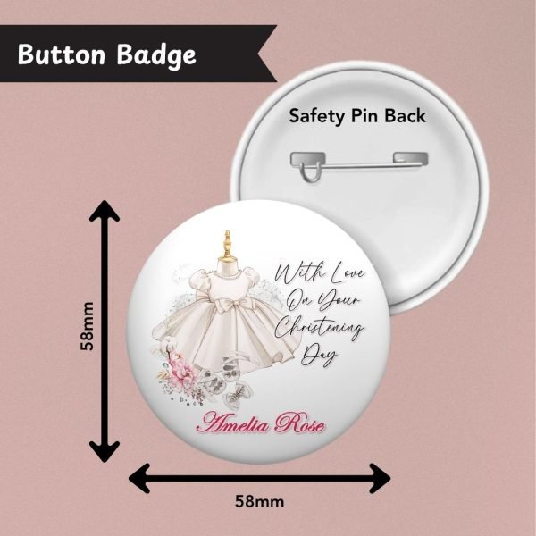 Girls Christening Badge Info