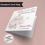 Girls Christening Standard Card Only