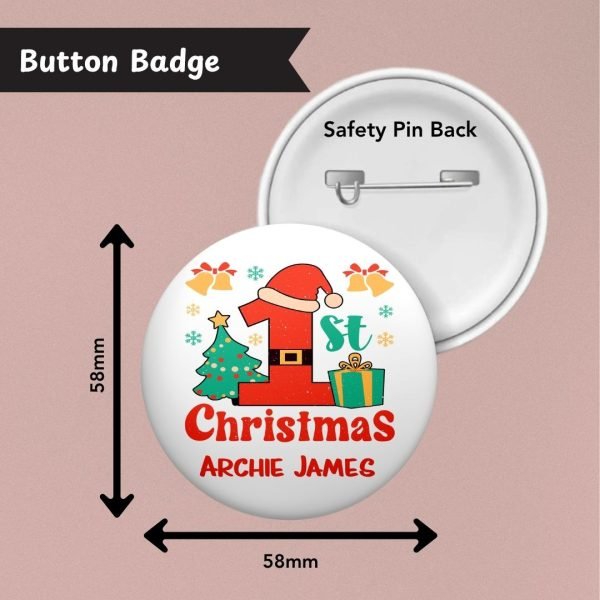 On Your First Christmas Badge Info