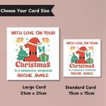 On Your First Christmas Card Sizes