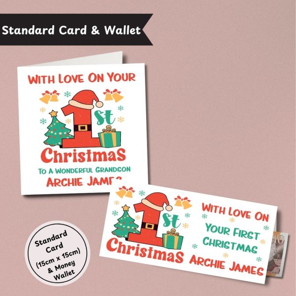 On Your First Christmas Standard Card & Wallet