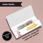 Pink Vibes 1st Birthday Money Wallet Inside