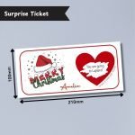 A Christmas Wish Surprise Ticket Dimensions