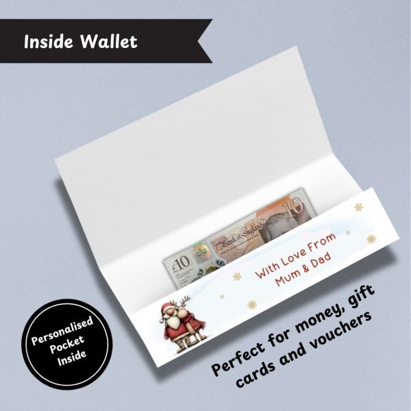 A Whimsical Christmas Money Wallet Card Inside