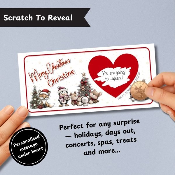 Enchanted Christmas Surprise Ticket Scratch To Reveal
