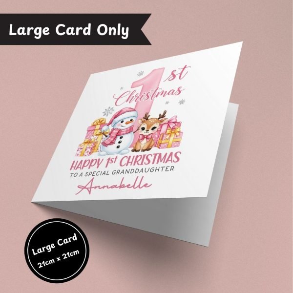 Enchanted First Christmas Large Card Only