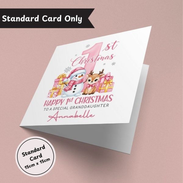 Enchanted First Christmas Standard Card Only