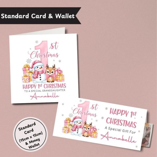 Enchanted First Christmas Standard Card & Wallet
