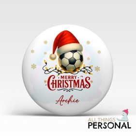Football Festivities Christmas Badge