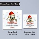Football Festivities Christmas Card Sizes